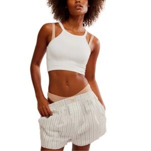 Free People Striped Boxer Shorts